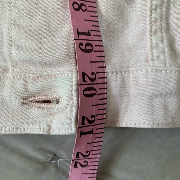 Michael Kors MK Women's Pink Denim Jacket size XL B61 - Picture 4 of 5